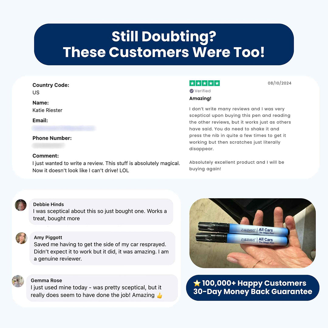 ✨ ZAKDAVI™ Magic Pen – The #1 Solution for Car Scratches | Permanent, Invisible Repair in Seconds!