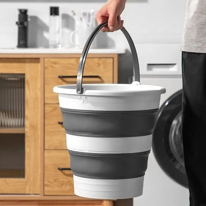 N84C Collapsible Water Bucket Foldable Round Tub for House Cleaning Space Saving Outdoor Waterpot for Garden Portable Fishing
