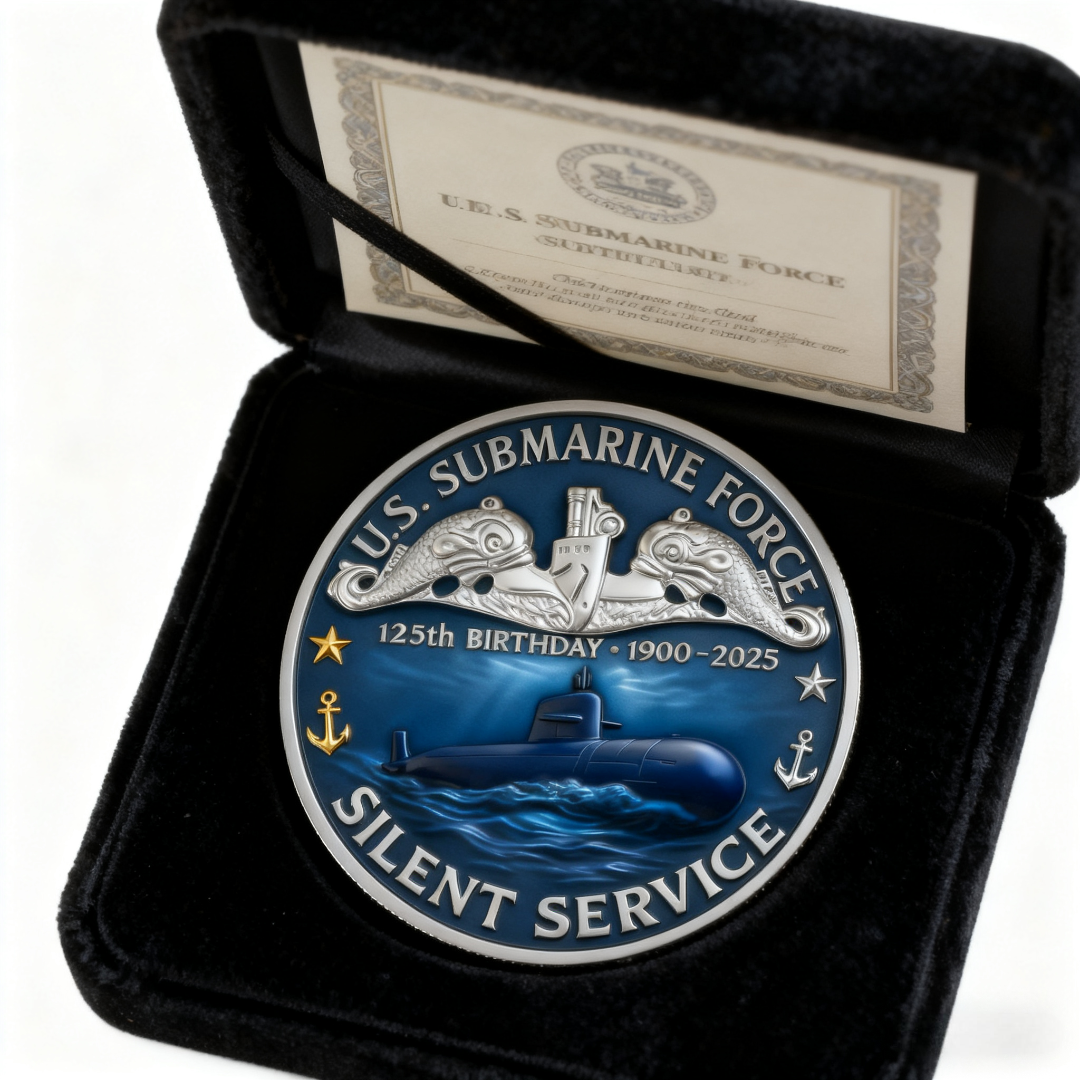 U.S. Navy Shellback Challenge Coin - 3D Sea Turtle "Crossing the Line" Commemorative Gift