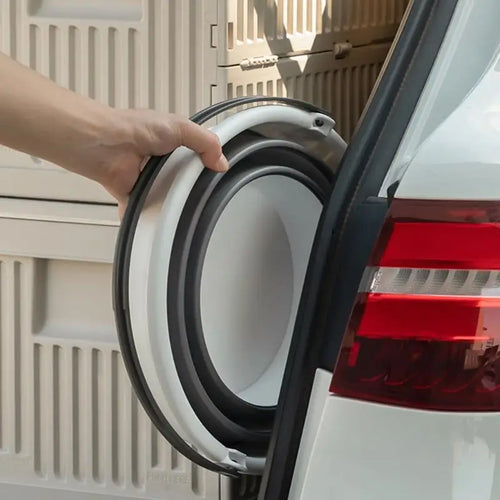 N84C Collapsible Water Bucket Foldable Round Tub for House Cleaning Space Saving Outdoor Waterpot for Garden Portable Fishing