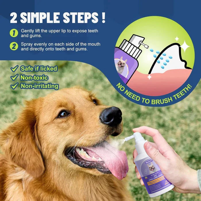 🔥Seurico™ Teeth Cleaning Spray with Oral Probiotics for Dogs & Cats
