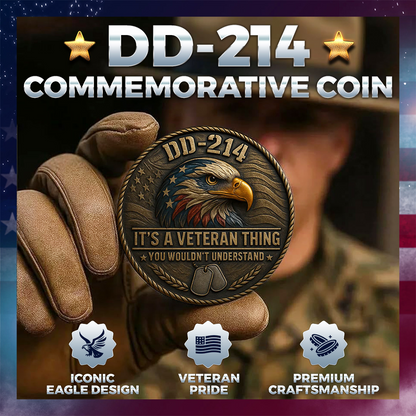 “DD-214 – It’s a Veteran Thing” Commemorative Coin🪙 | Honor, Pride & Brotherhood