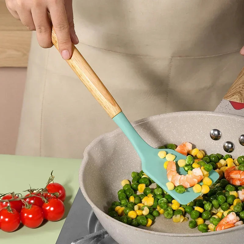 19-Piece High-Temperature Silicone Kitchenware Set