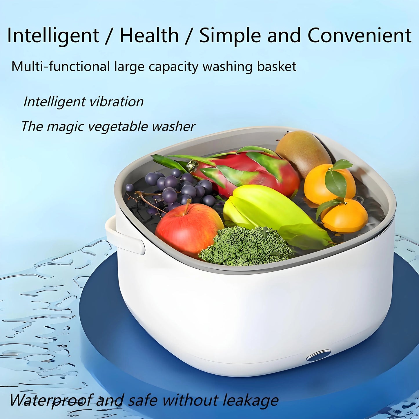 Electric Vegetable Washer & Cleaning Basket