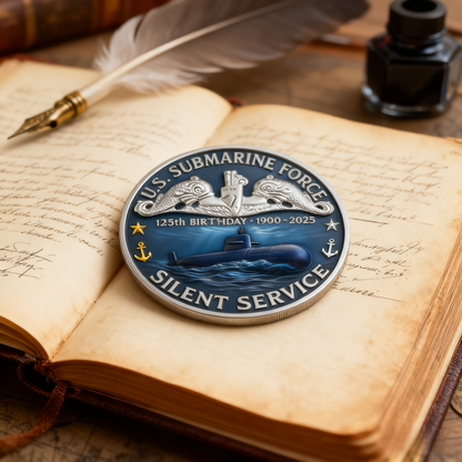 U.S. Navy Shellback Challenge Coin - 3D Sea Turtle "Crossing the Line" Commemorative Gift