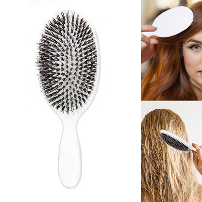 🎅🎅Sweeping the world-Famous 5x Sold Out Paddle Brush - Smoother, Stronger, Shinier Hair - Boar Bristle Brush with Nylon Bristles and Microsphere Massaging Tips