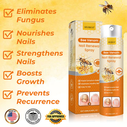 Seurico™ Nail Renewal Spray – AAD-Certified Formula with Healing Bee Venom