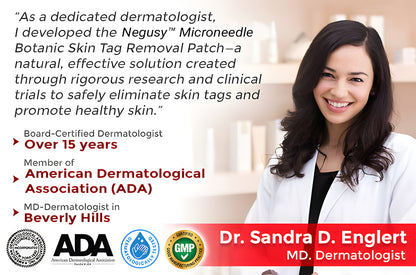 Negusy™ MicroNeedle Botanic Skin Tag Removal Patches – 🇺🇸 Made in the USA | Fast, Painless, Plant-Powered