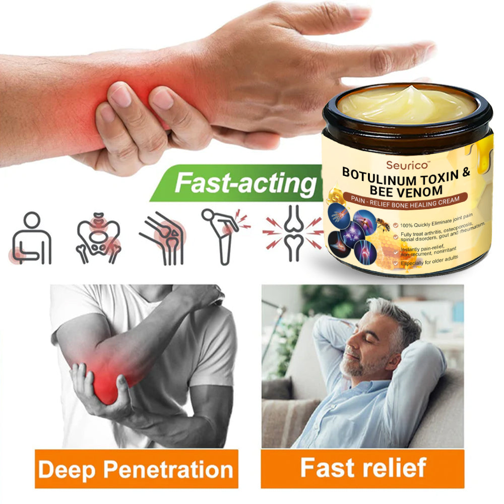 🎁Flash Sale - Seurico™ Botulinum Toxin & Bee Venom Pain-Relief Bone Healing Cream