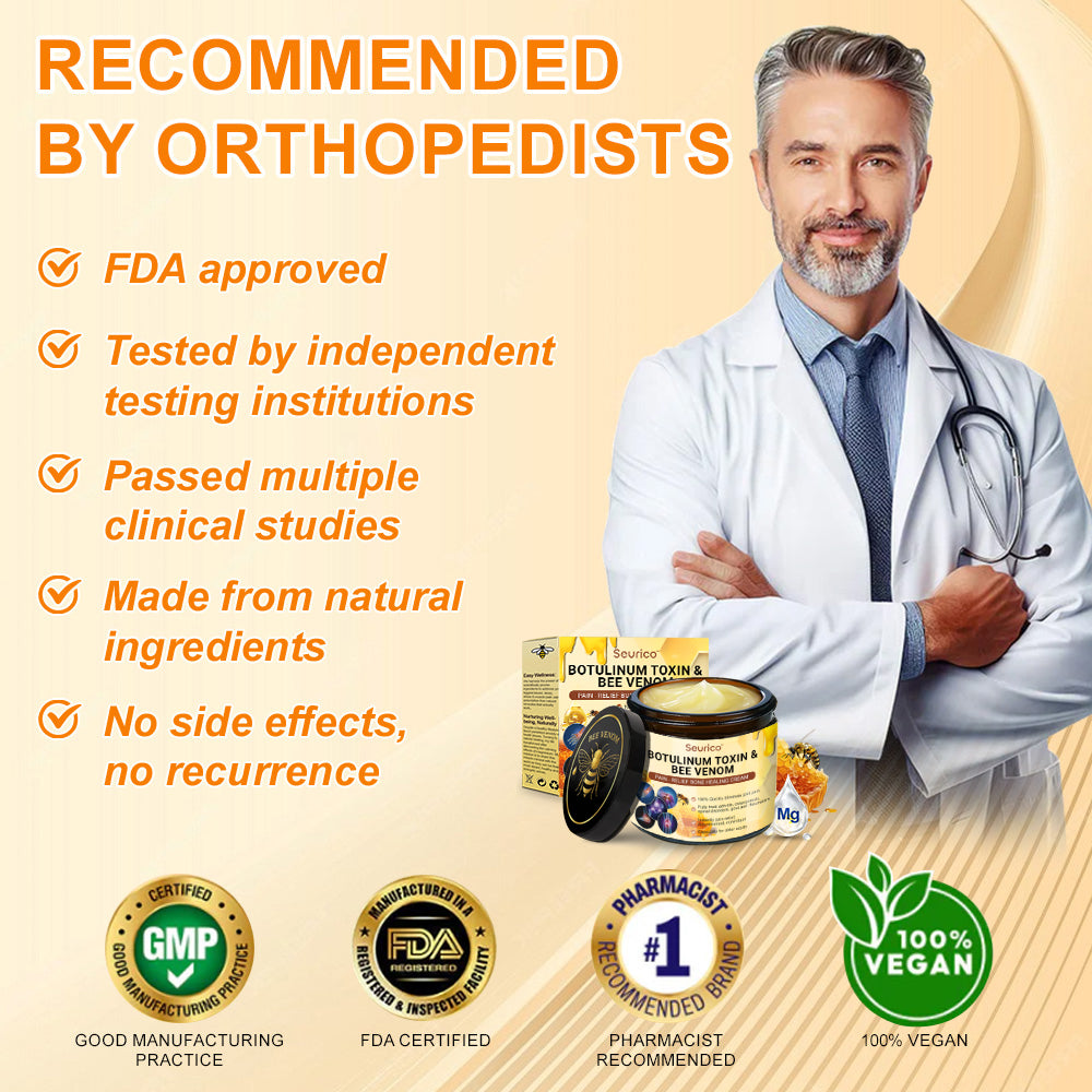 🎁Flash Sale - Seurico™ Botulinum Toxin & Bee Venom Pain-Relief Bone Healing Cream