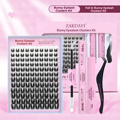 🐰ZAKDAVI™ Bunny Lash Clusters Kit ✨ Seamless Lifted Eyes in Minutes