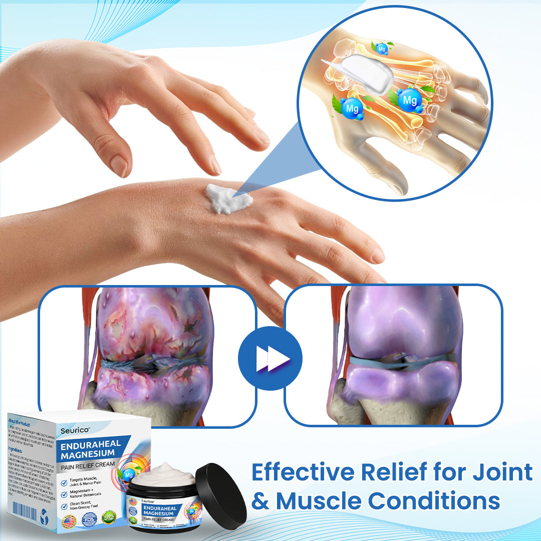 ✨Seurico™ EnduraHeal Magnesium Pain Relief Cream 💪🌿 – Natural Joint & Muscle Relief | Anti-Inflammatory | Fast Recovery Support