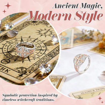 🔥Last Day 50% OFF - 🔮Handmade Witch’s Return-Knot Protection Ring✨