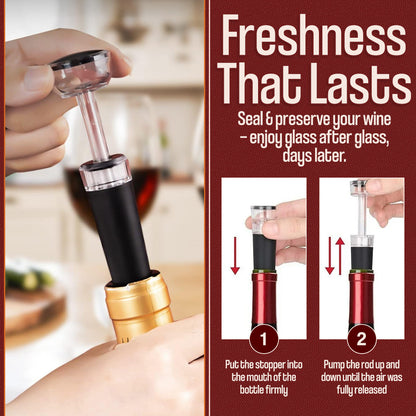 🔥Air Pump Cork Remover Wine Bottle Opener Set