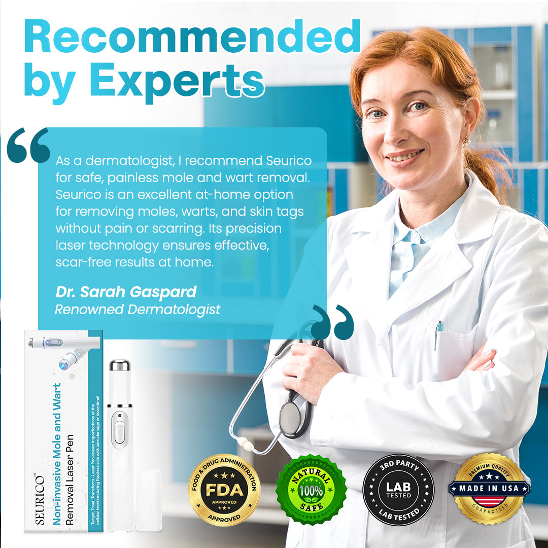 Seurico™ Laser Pen – Non-Invasive Mole and Wart Removal 1–3 days