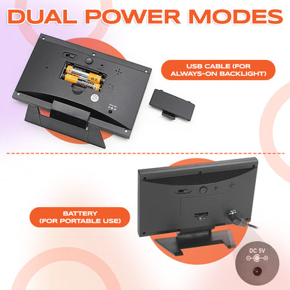 🔥Digital LED Temperature Humidity Monitor Weather Forecast LED Table Alarm Clock