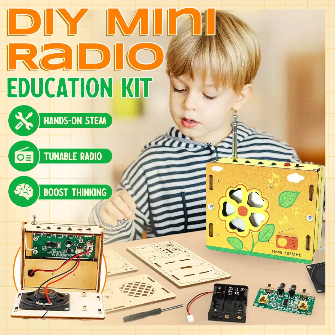 🚫 Screen-Free Fun! 📻 DIY Mini Radio Education Kit 🔥