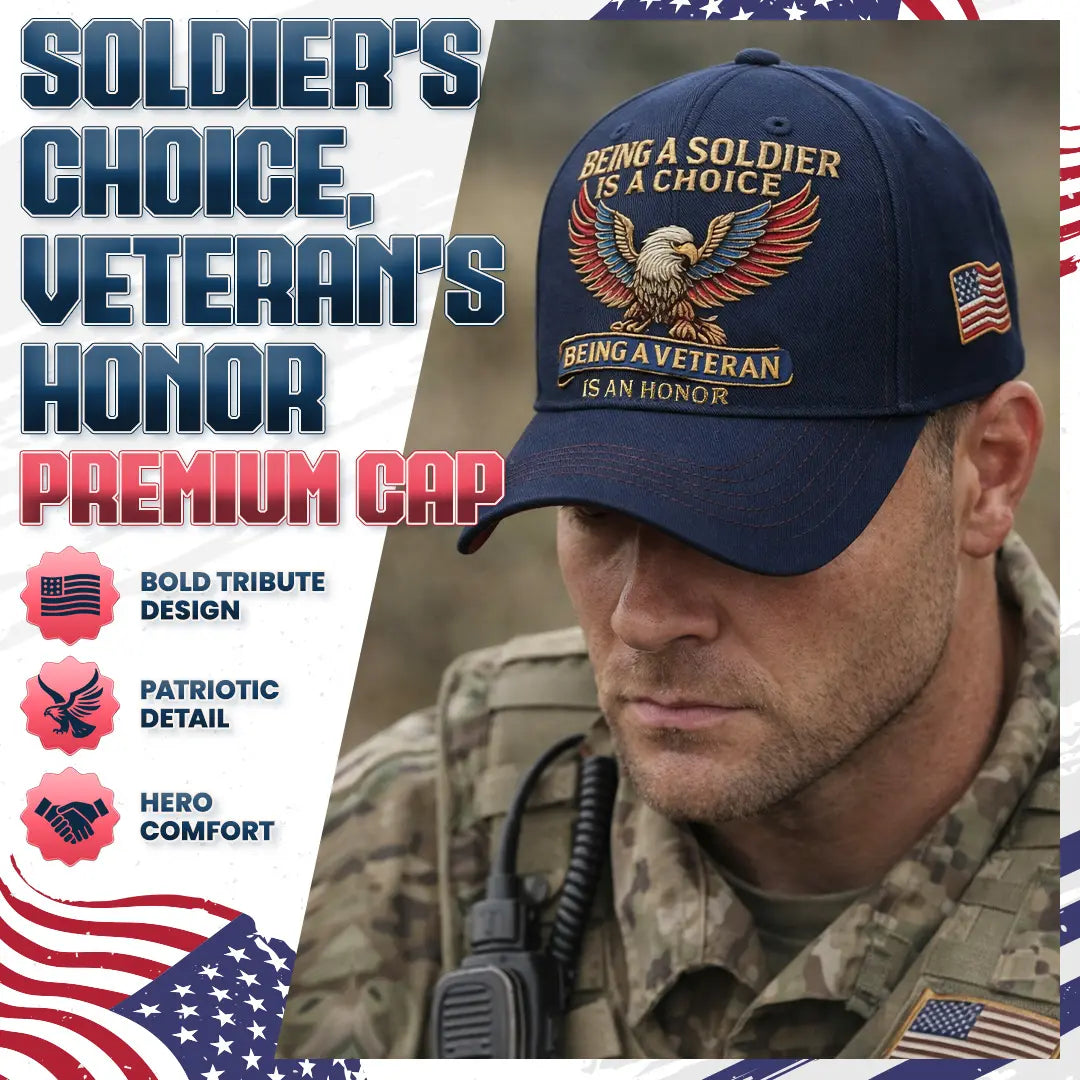 🔥🦅 “Being a Soldier, Being a Veteran” Commemorative Cap