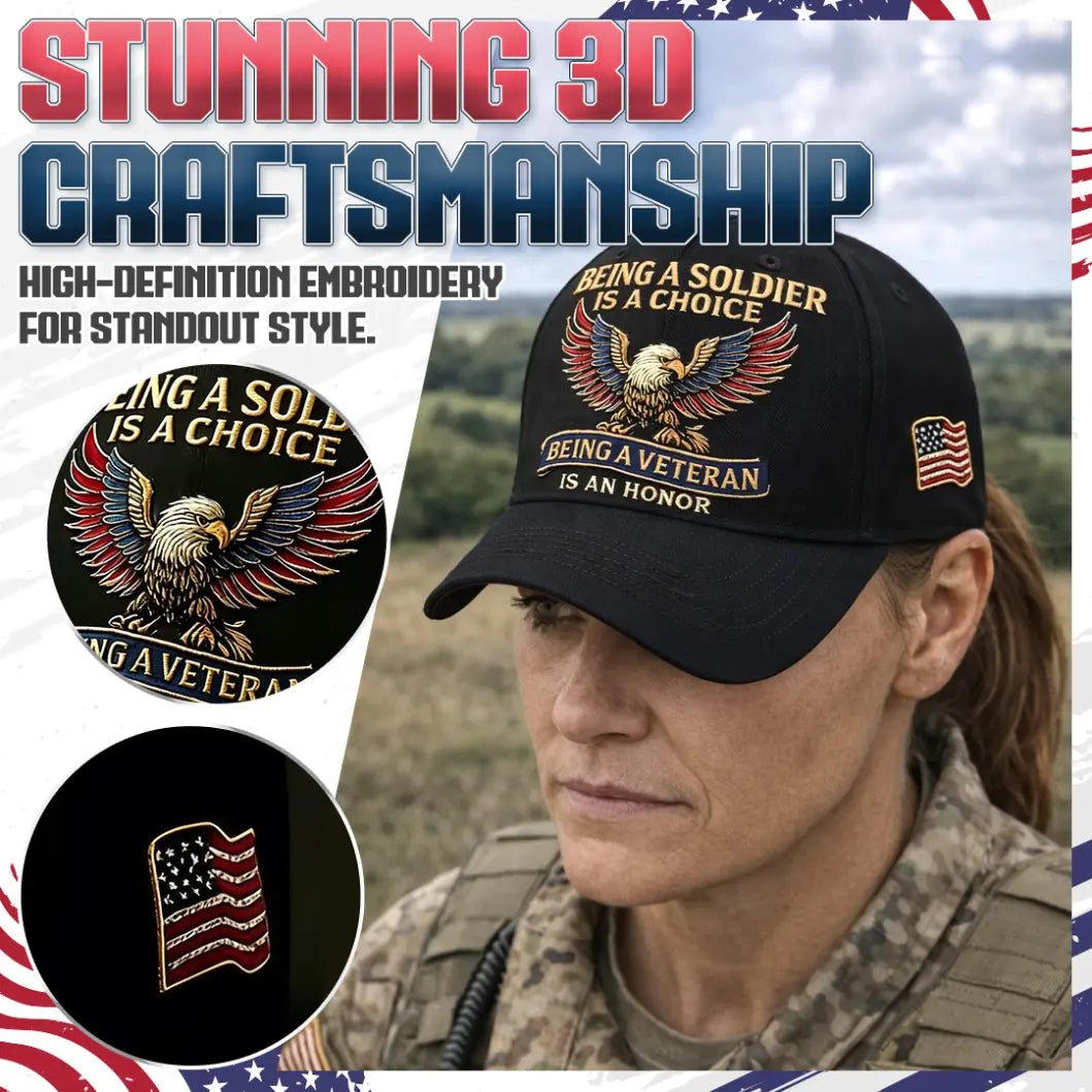 🔥🦅 “Being a Soldier, Being a Veteran” Commemorative Cap