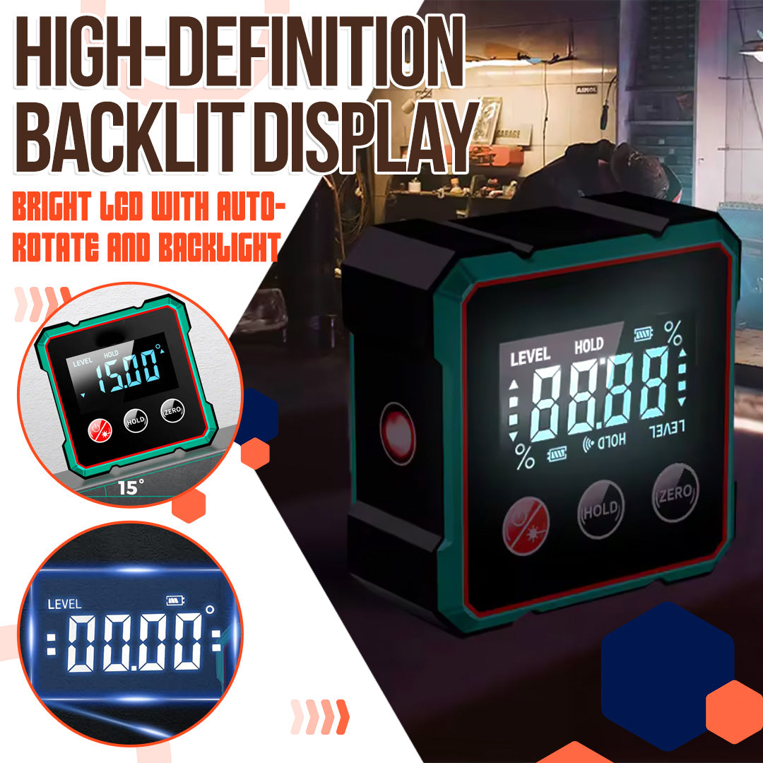 🎁🎁2025 Hot Sale 50% OFF💥Magnetic Digital Angle Finder with Electronic Laser