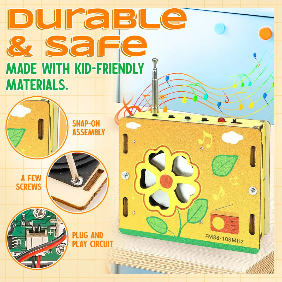 🚫 Screen-Free Fun! 📻 DIY Mini Radio Education Kit 🔥