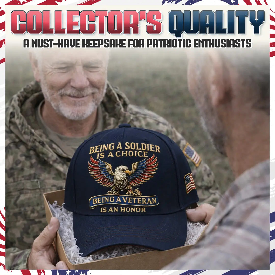🔥🦅 “Being a Soldier, Being a Veteran” Commemorative Cap