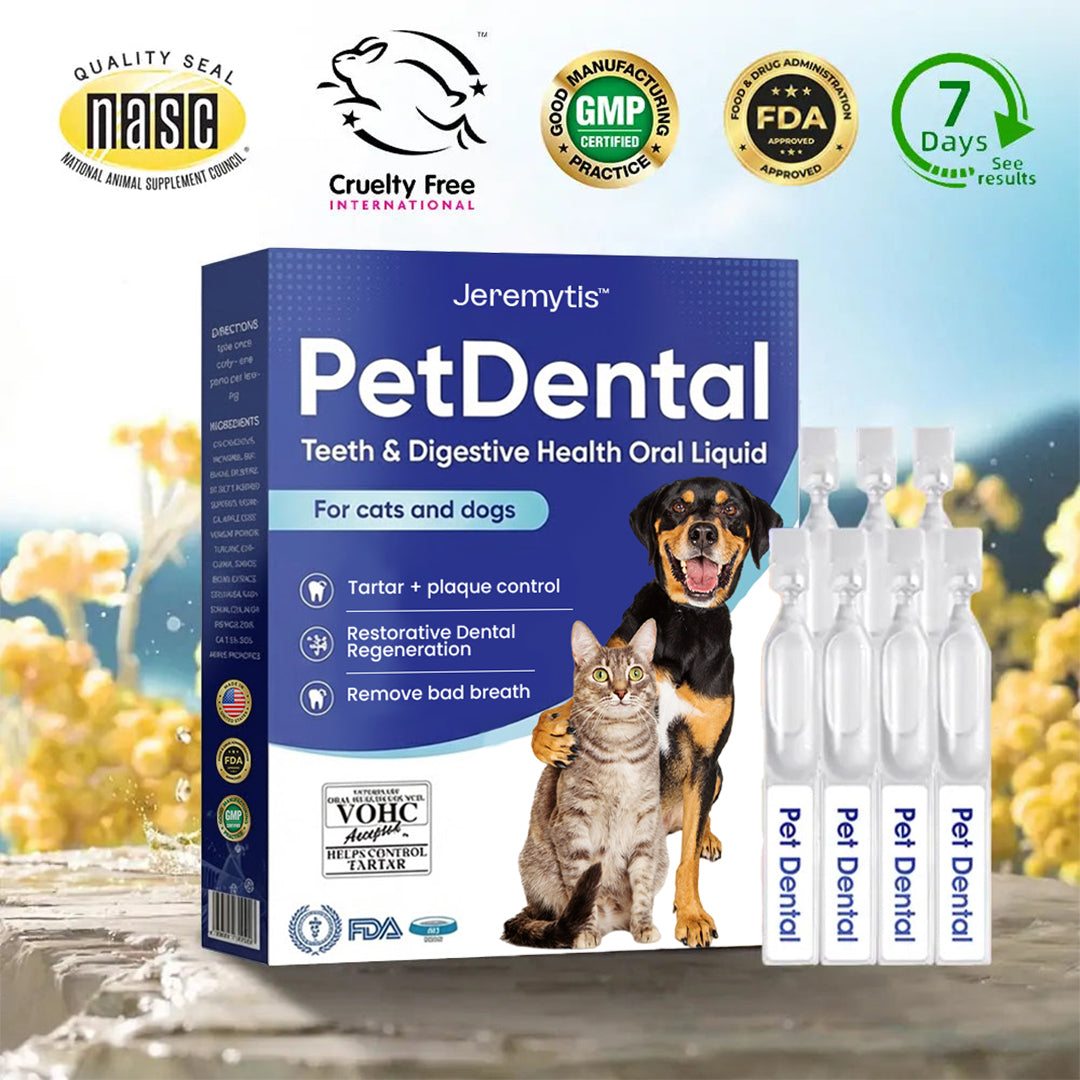 🐾 JEREMYTIS™ Pet Dental Oral Liquid – Fresh Breath & Tartar Care 🦷✨