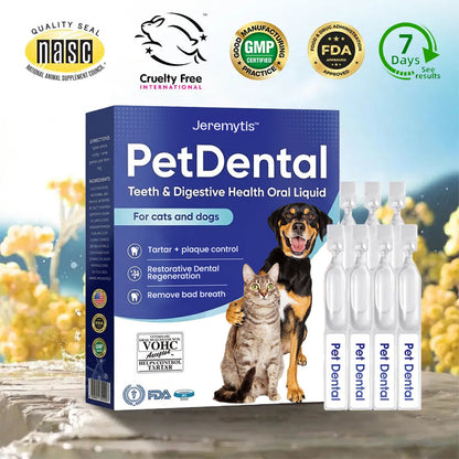 🐾 JEREMYTIS™ Pet Dental Oral Liquid – Fresh Breath & Tartar Care 🦷✨