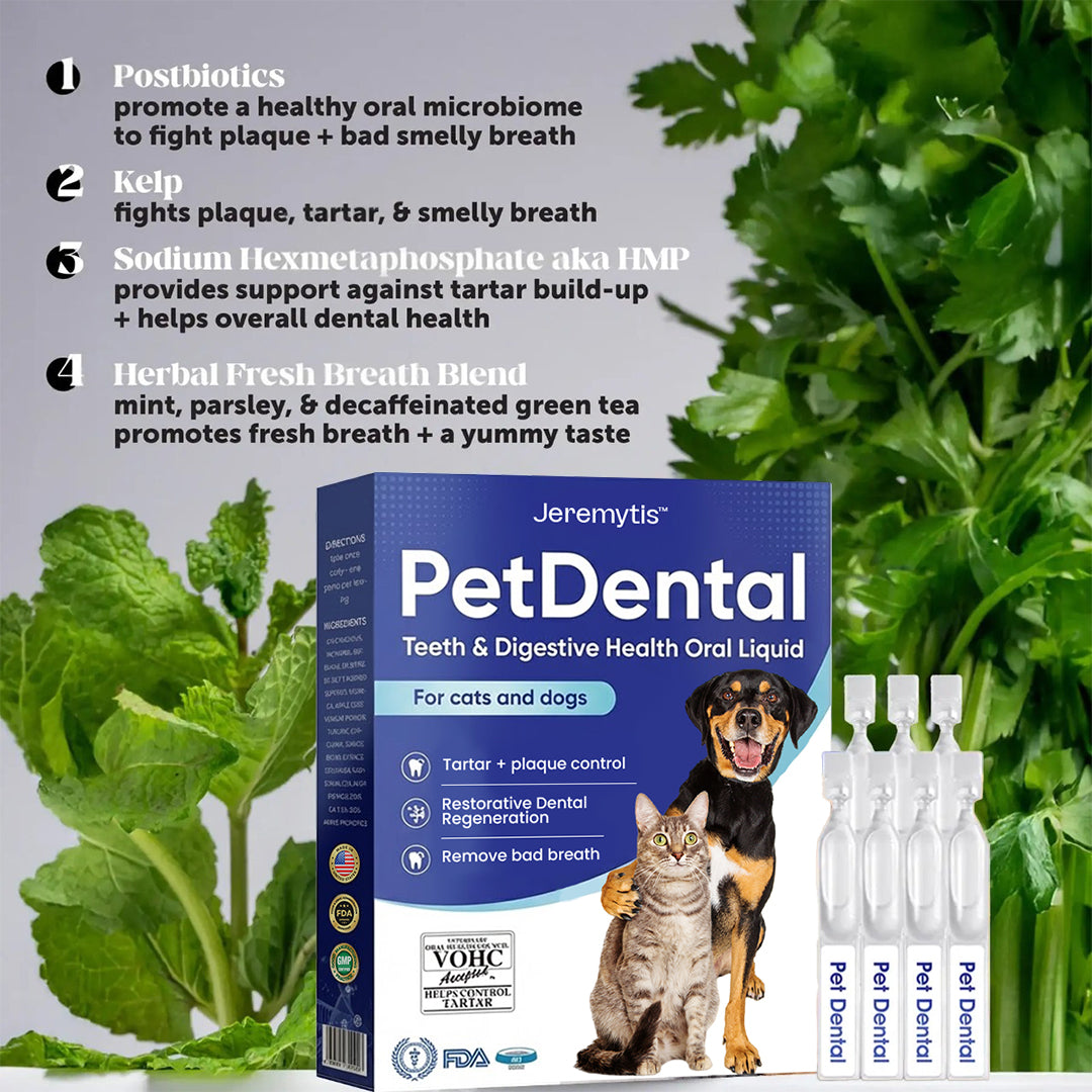 🐾 JEREMYTIS™ Pet Dental Oral Liquid – Fresh Breath & Tartar Care 🦷✨