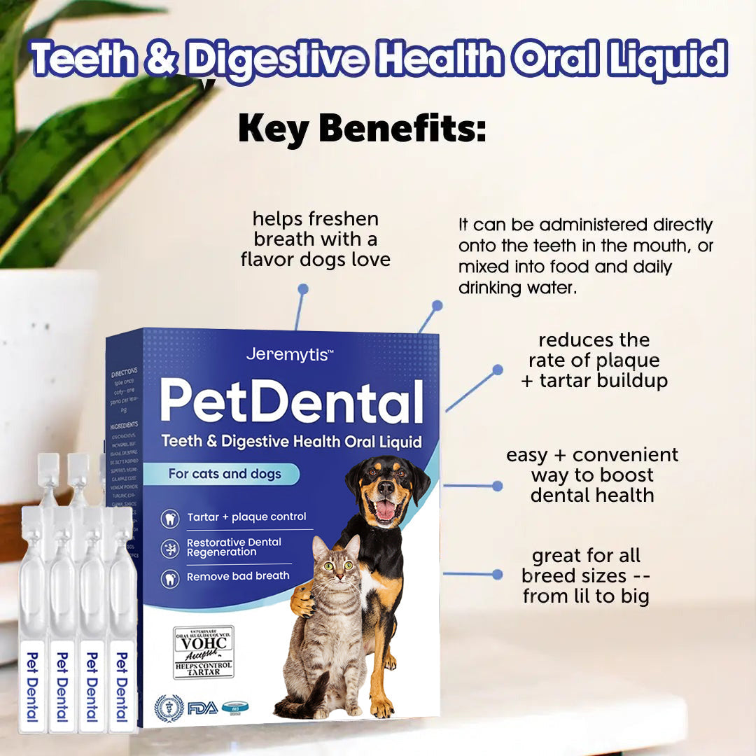 🐾 JEREMYTIS™ Pet Dental Oral Liquid – Fresh Breath & Tartar Care 🦷✨