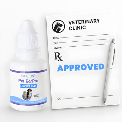 🩺 ODEIUN® Pet EarPro Drops FM+ | Vet-Grade Treatment for Mites, Yeast & Bacteria