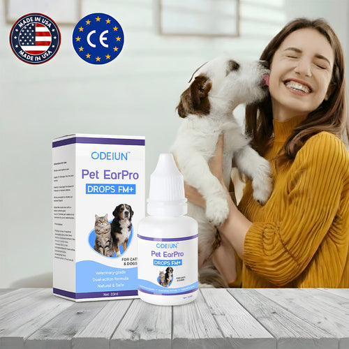 🩺 ODEIUN® Pet EarPro Drops FM+ | Vet-Grade Treatment for Mites, Yeast & Bacteria