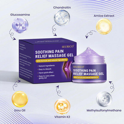 2025 New Upgrade Seurico™ Turmeric & Emu Oil Arthritis Soothing Pain Relief Massage Gel