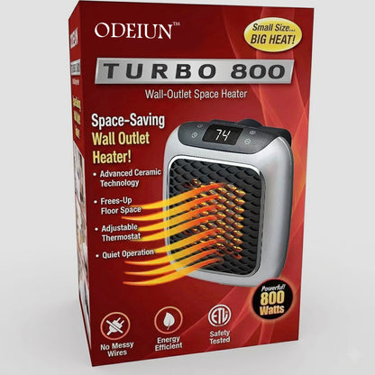 ODEIUN™ Turbo 800 Wall Outlet Space Heater