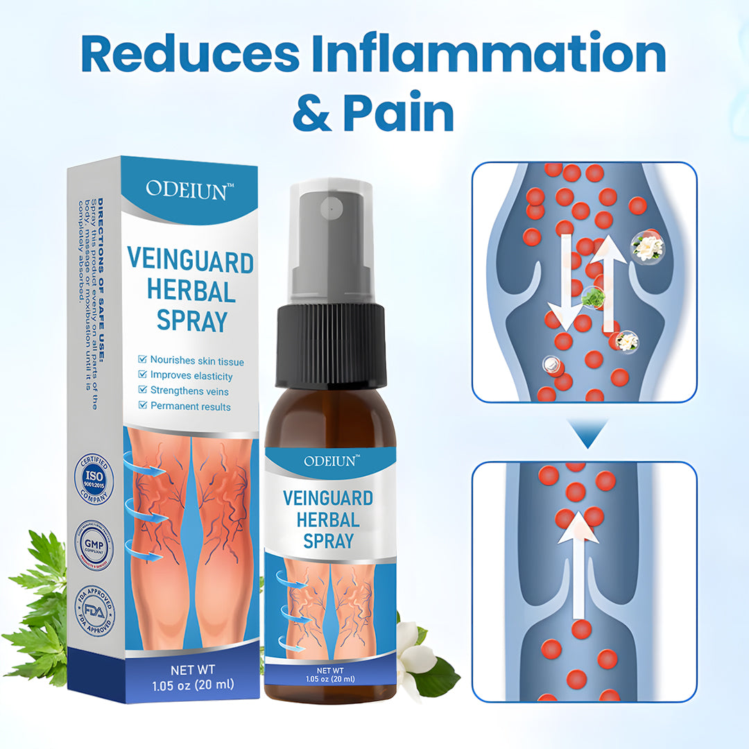 🎁 ODEIUN™ VeinGuard Herbal Spray – ✅ Clinically Proven to Erase Varicose Veins in Just 7 Days!