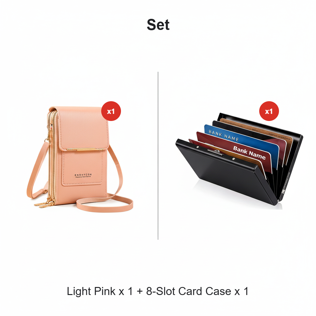 ODEIUN™ | Secure Anti-Theft Crossbody with Smart Touch-Screen Window