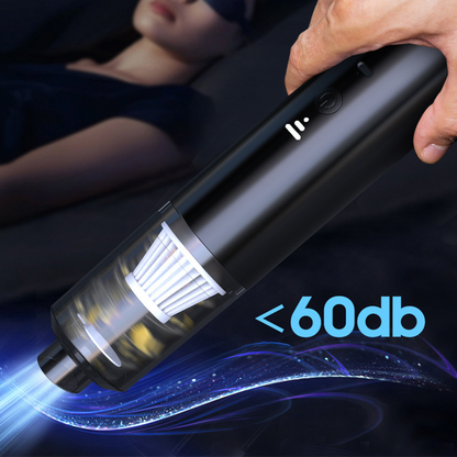✨Powerful Mini Car Vacuum Cleaner – Quiet, Cordless, HEPA Filtration for Deep Cleaning & Fresh Air