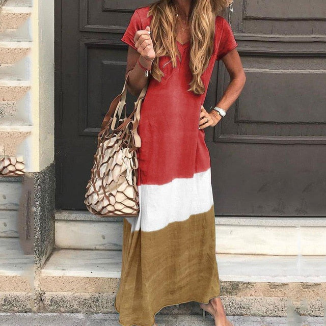 Beach Summer Dress Fashion Casual Women Dress Long Sleeve & Short For Choice