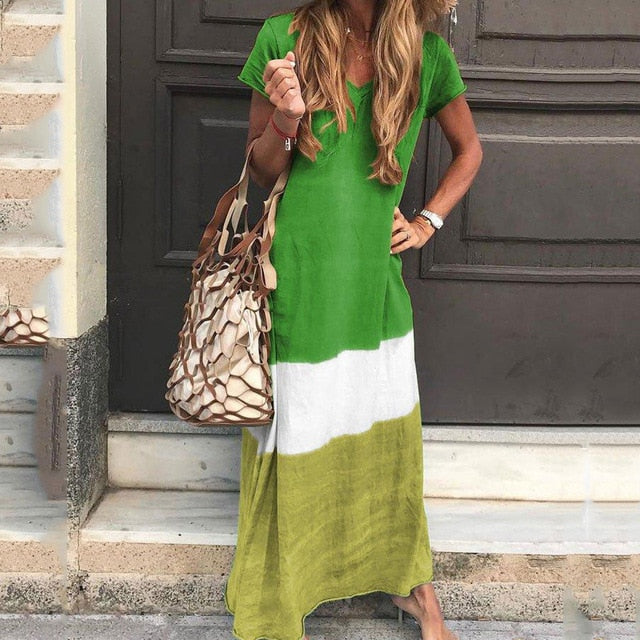 Beach Summer Dress Fashion Casual Women Dress Long Sleeve & Short For Choice