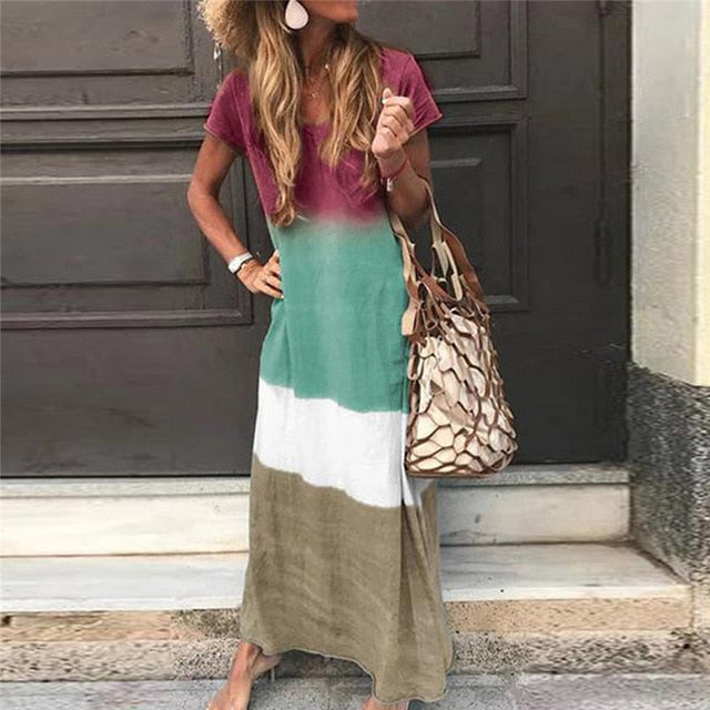 Beach Summer Dress Fashion Casual Women Dress Long Sleeve & Short For Choice