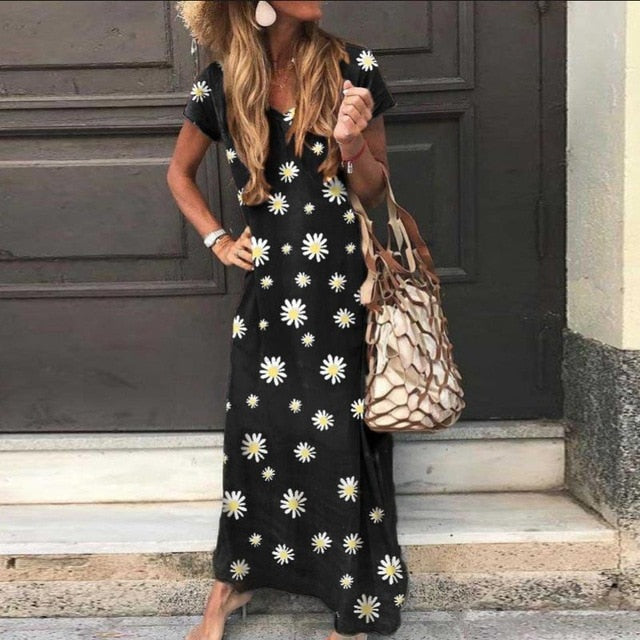 Beach Summer Dress Fashion Casual Women Dress Long Sleeve & Short For Choice